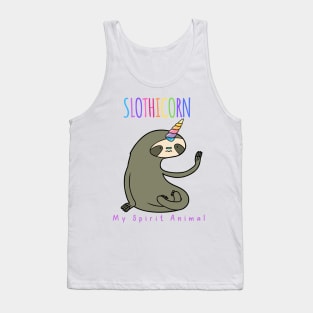 Sloth Unicorn Slothicorn Spirit Animal Tank Top